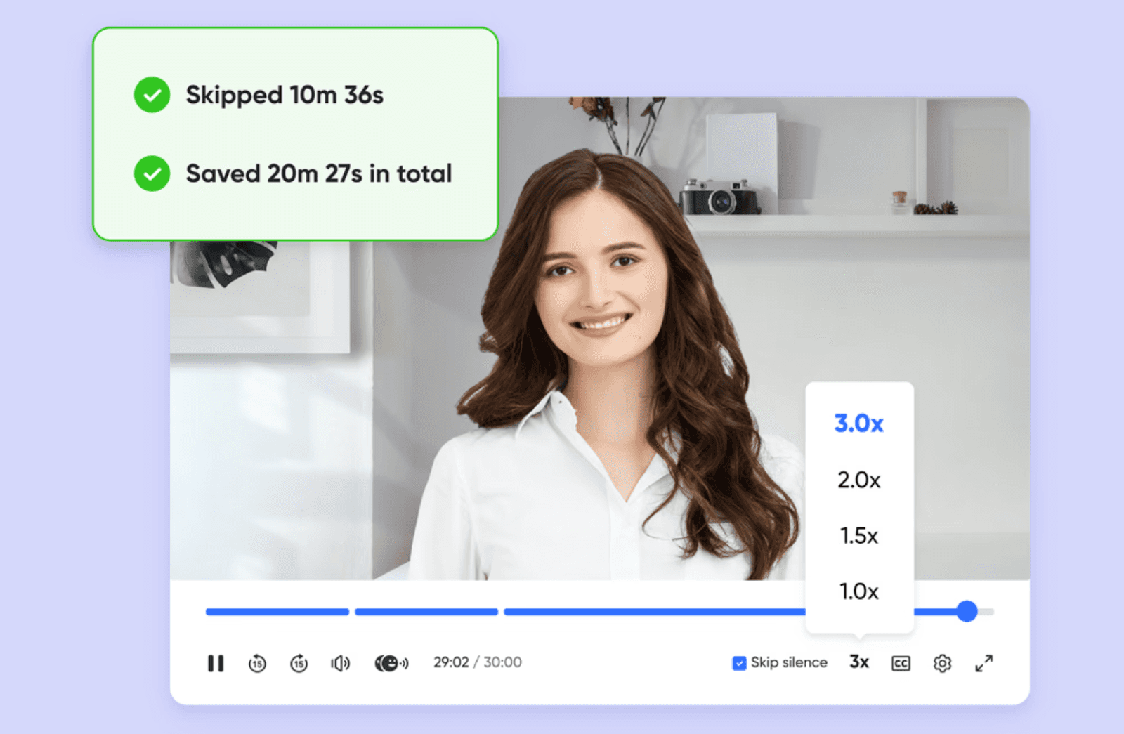 Intelligent playback of video meeting record on Lark Minutes