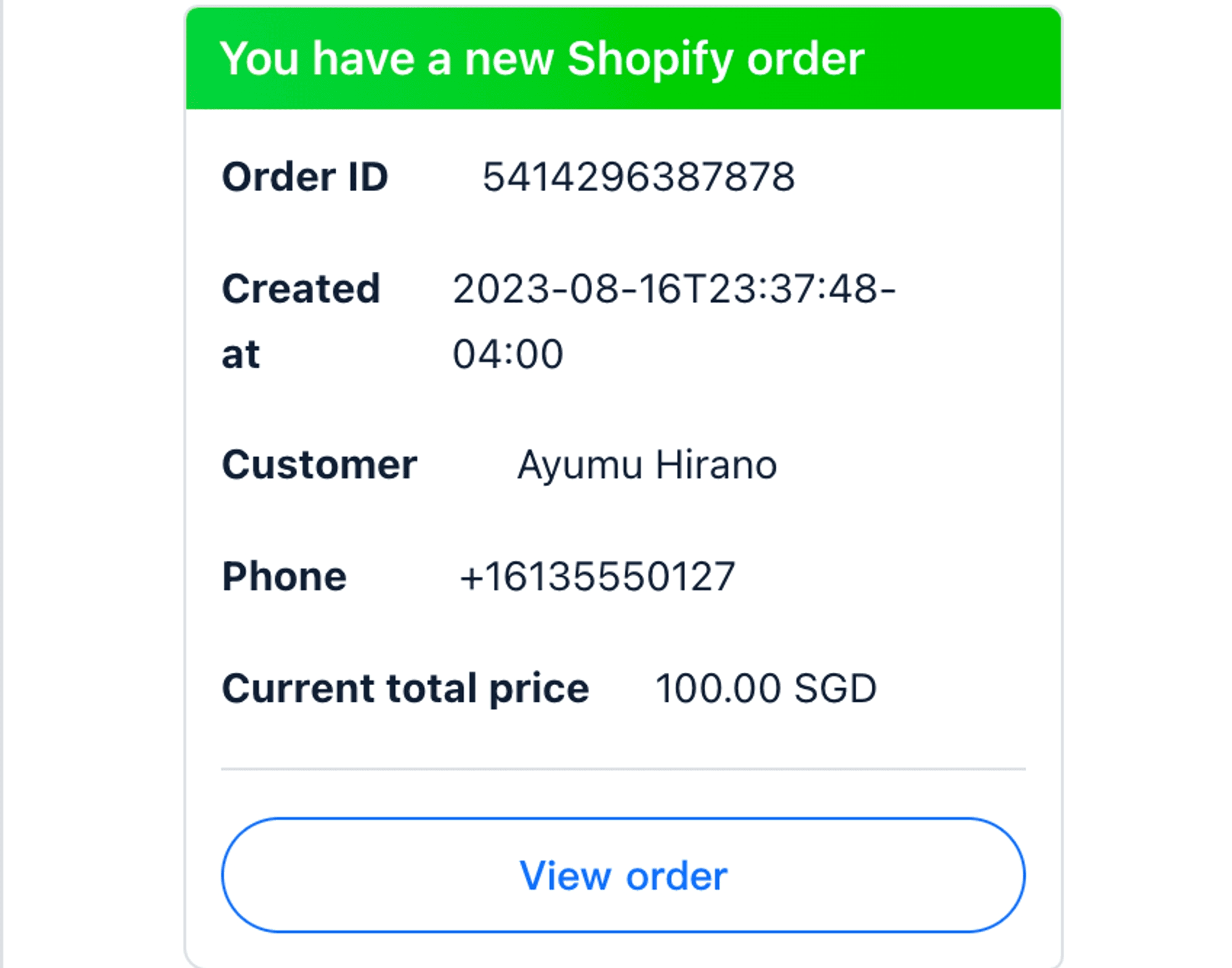 Using a Lark x Shopify connector, merchants are able to receive automated notifications on Shopify orders whenever there is one, so that they can react quickly and ship out orders for cutomers during BFCM.