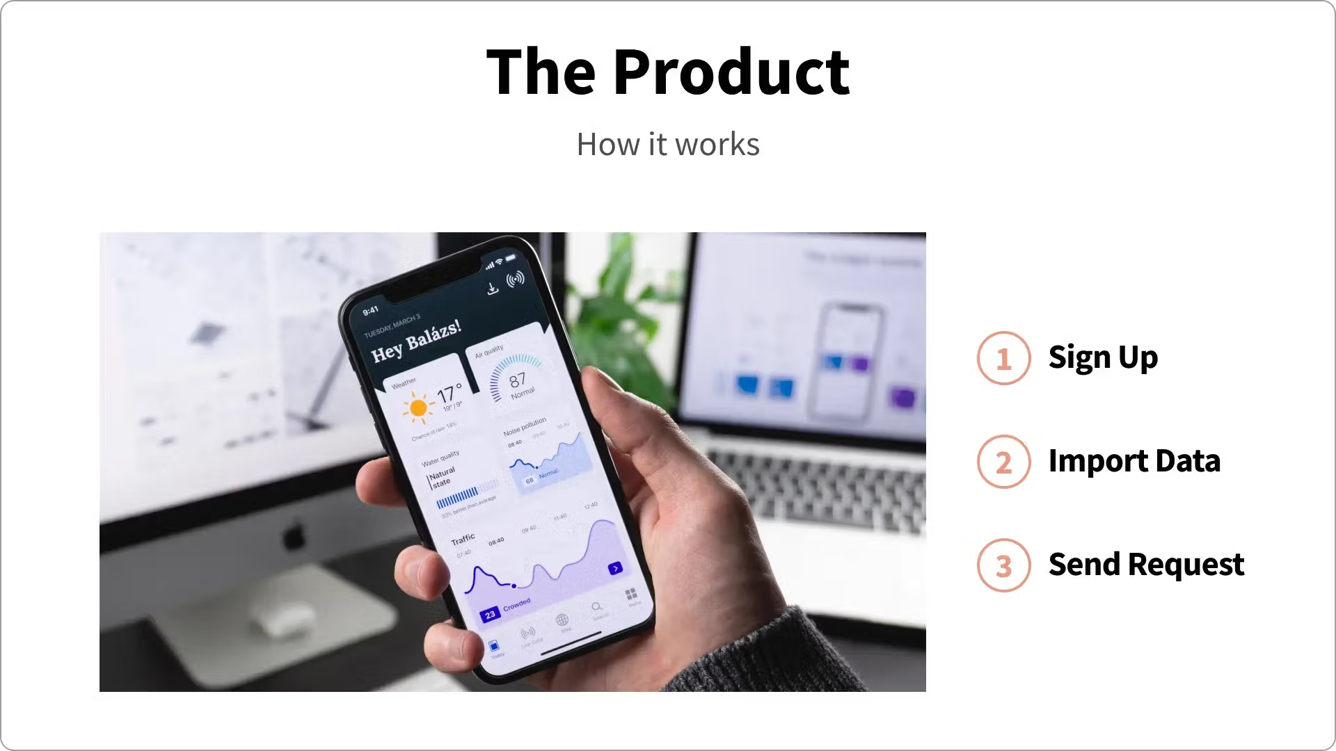 Product pitch deck for solving problems