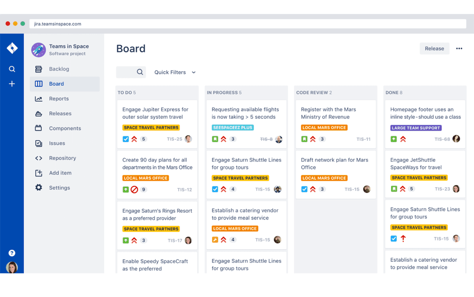jira board for your team management&nbsp;