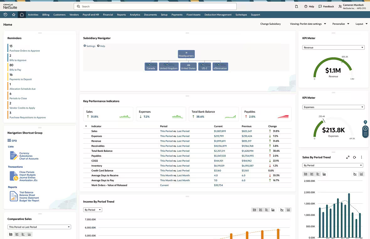 NetSuite is a cloud-based ERP platform