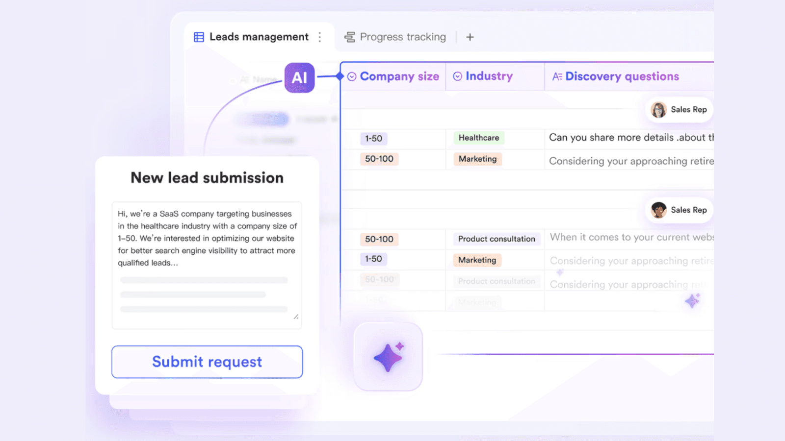 Lark lead management