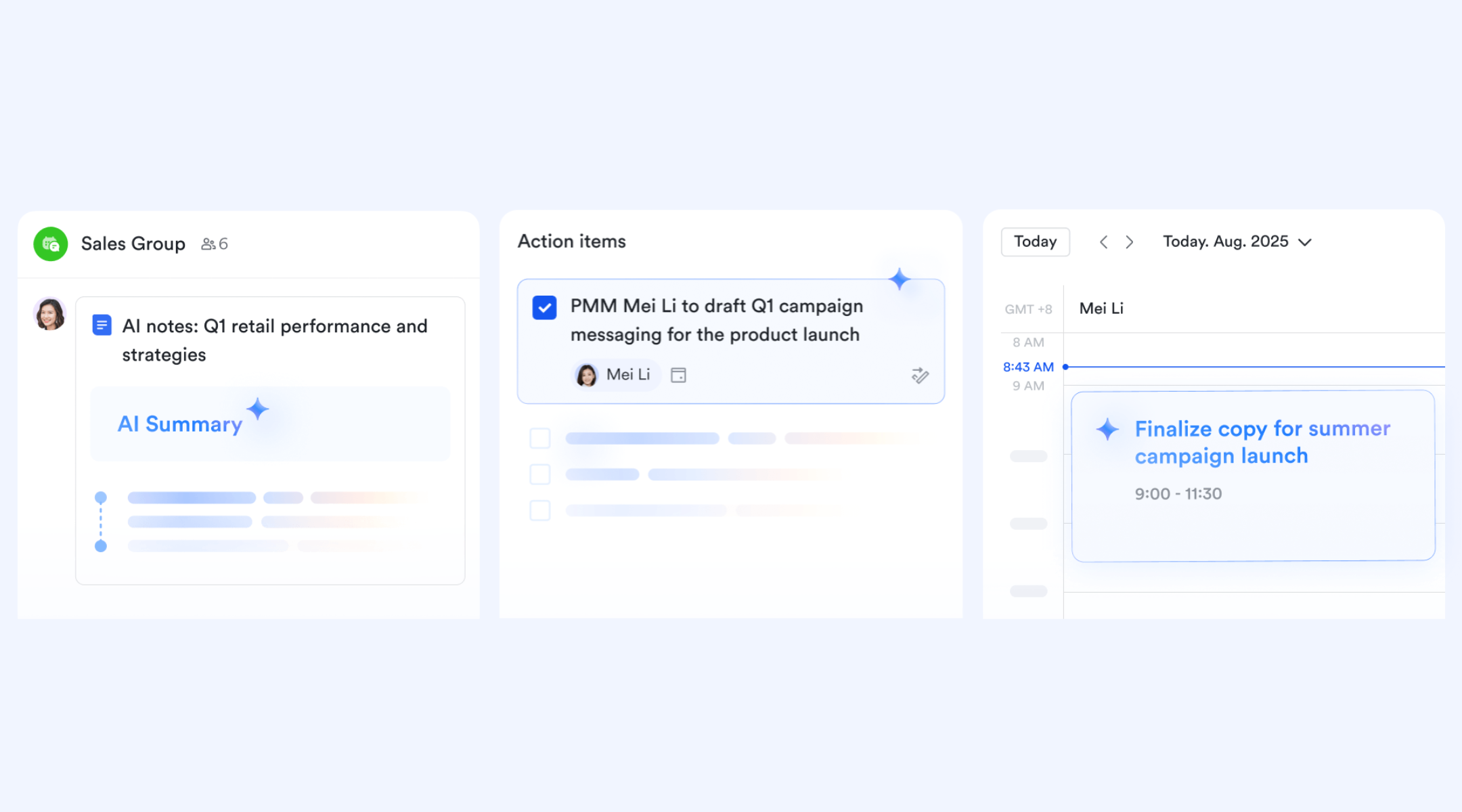 Turn meetings into action instantly