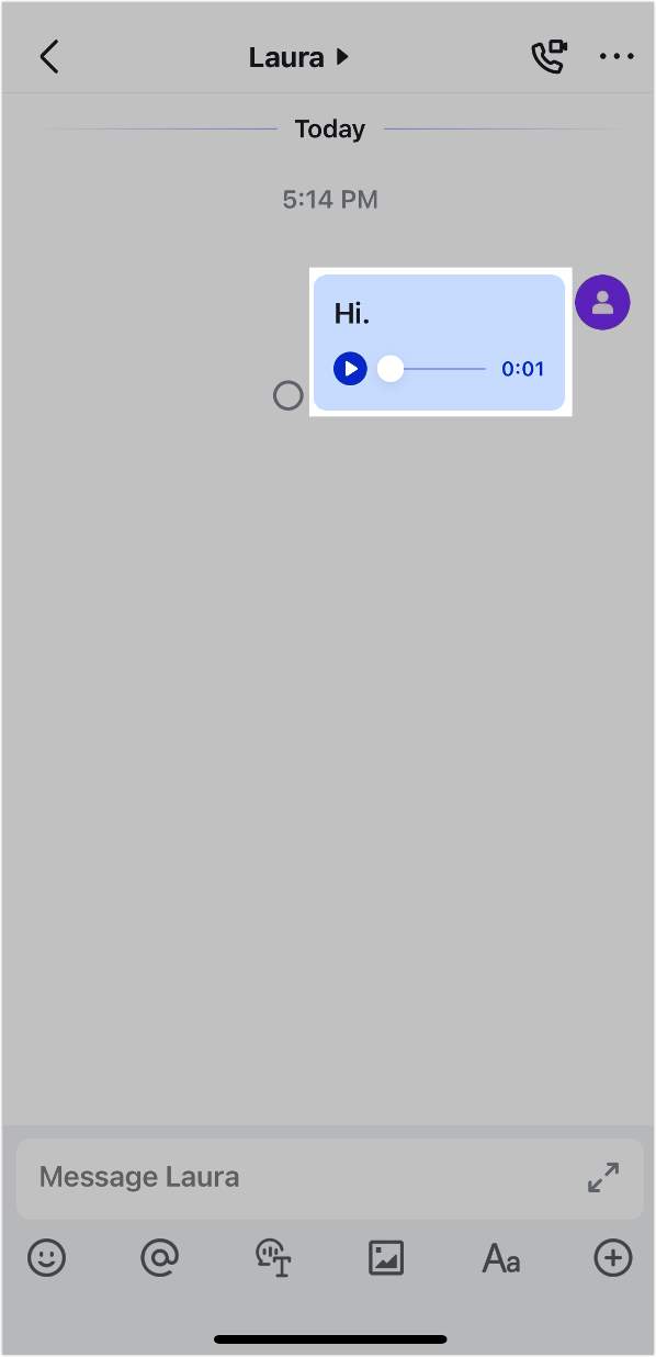Send voice messages