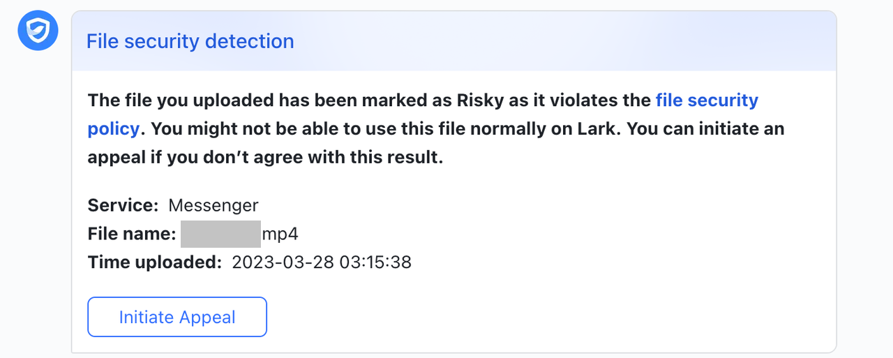 Admin | Set up file security detection