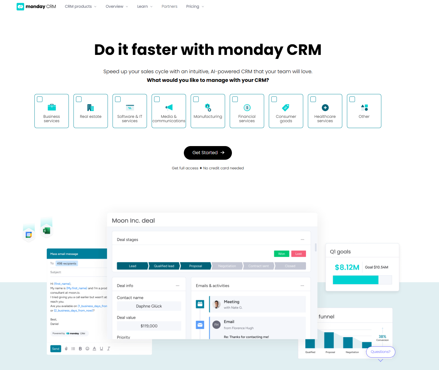 Monday CRM pricing
