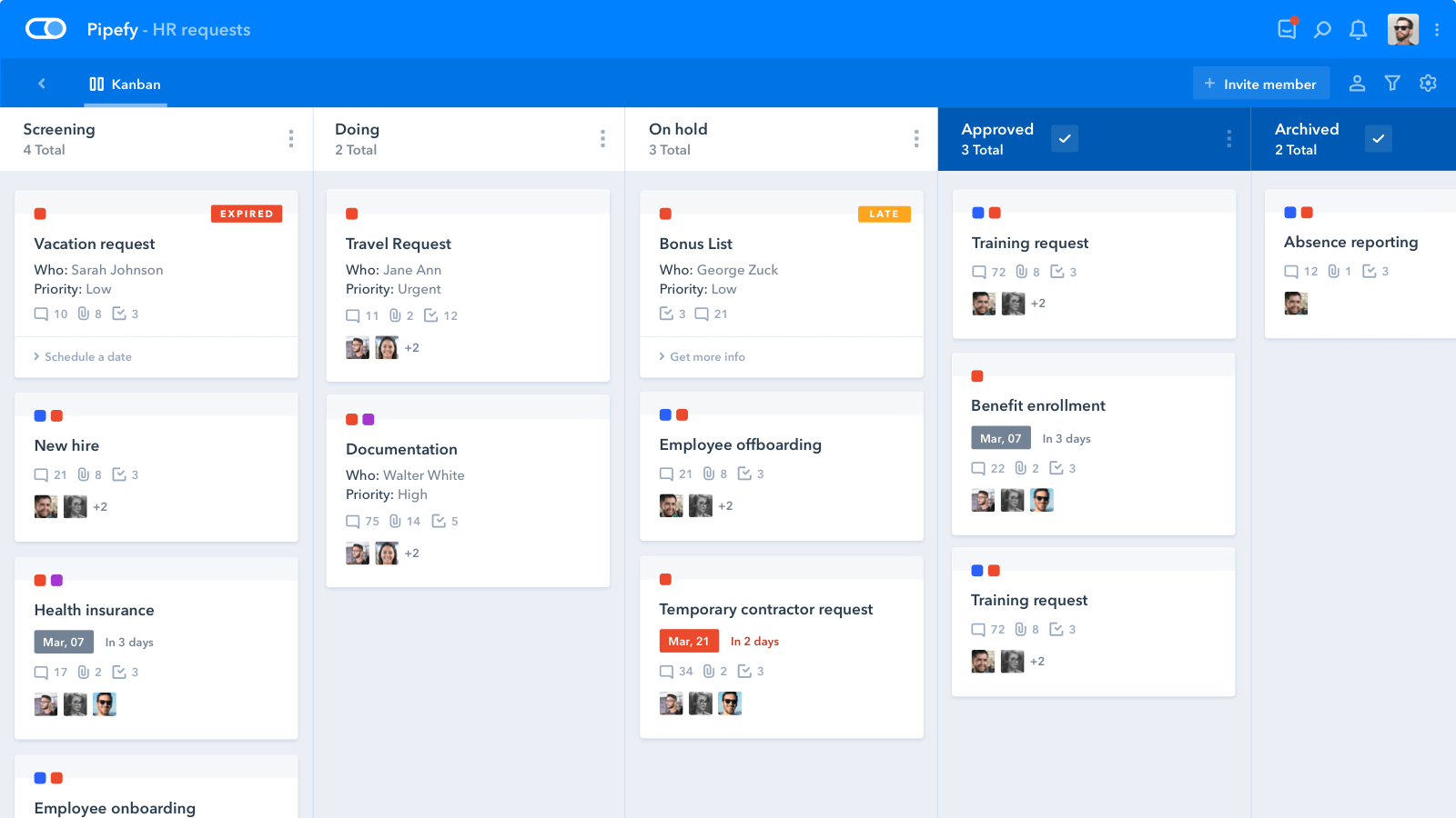 Pipefy workflow management