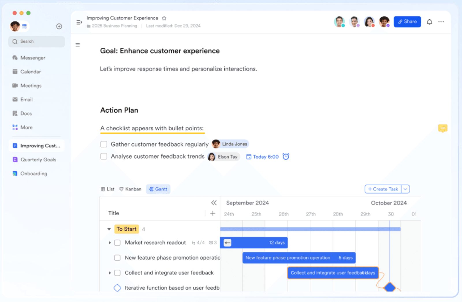 Interface of Lark Docs