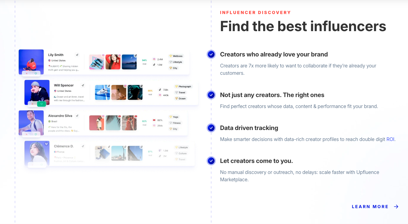 Upfluence supports influencer CRM