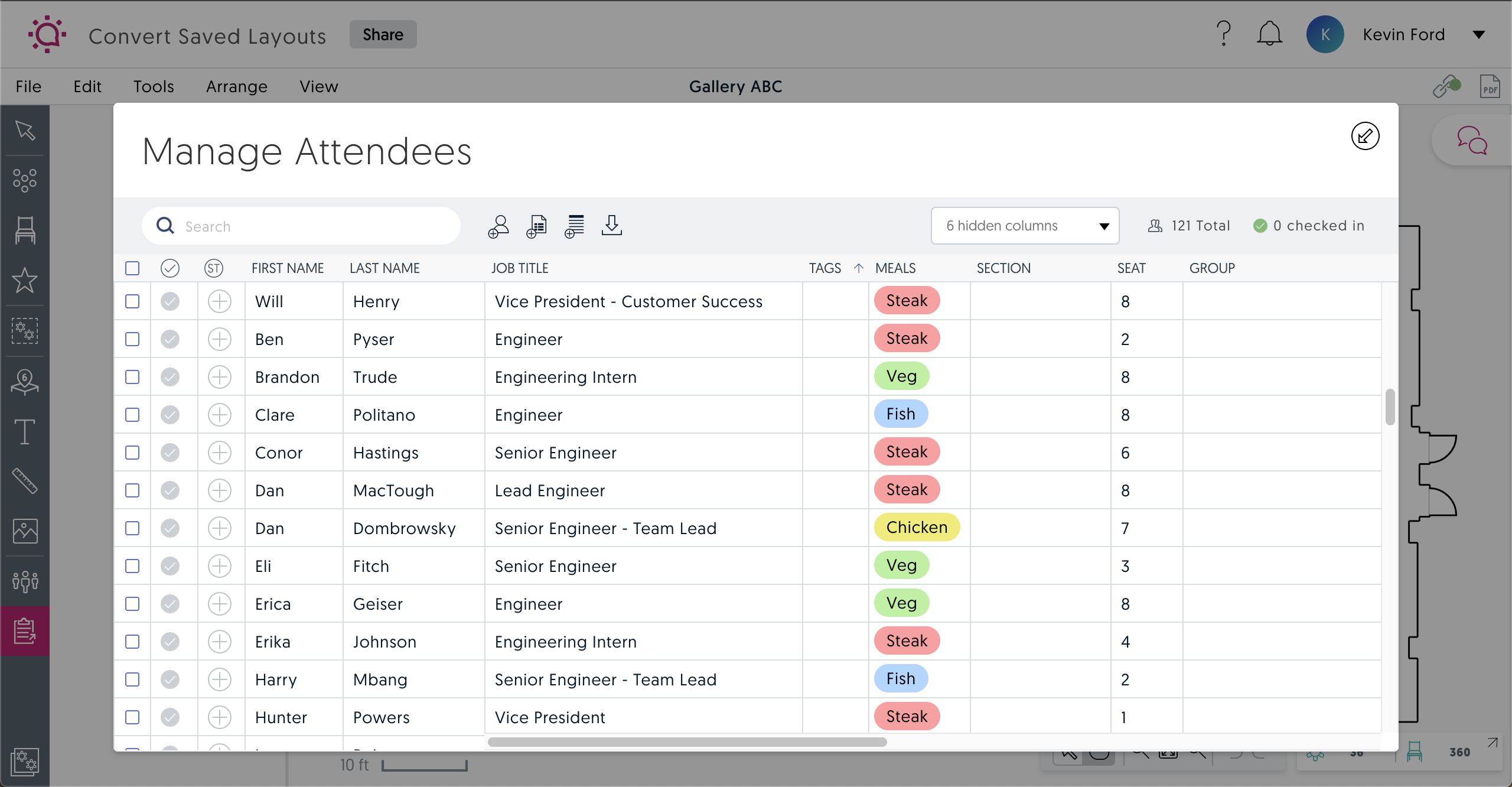 Social Tables help with venue layout and event logistics planning