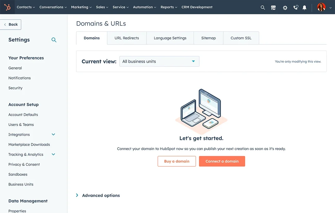 HubSpot CMS: Content management tool