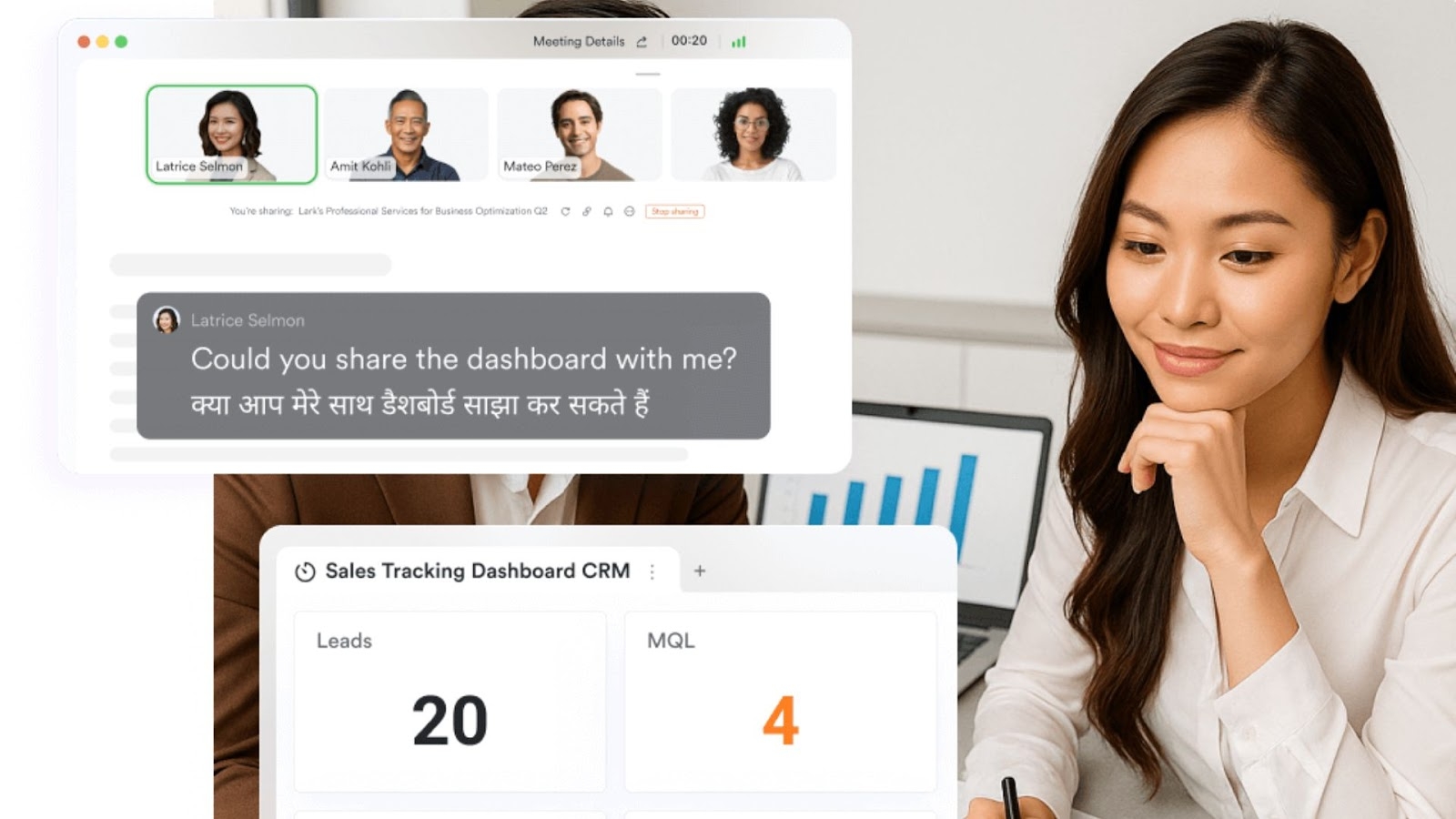A service firm's CRM and client collaboration hub