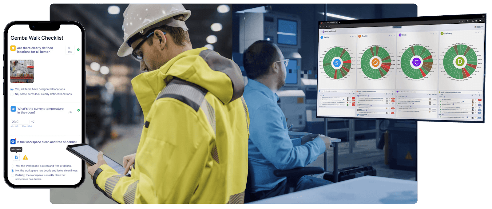 Tervene's digital Gemba walks and daily management system