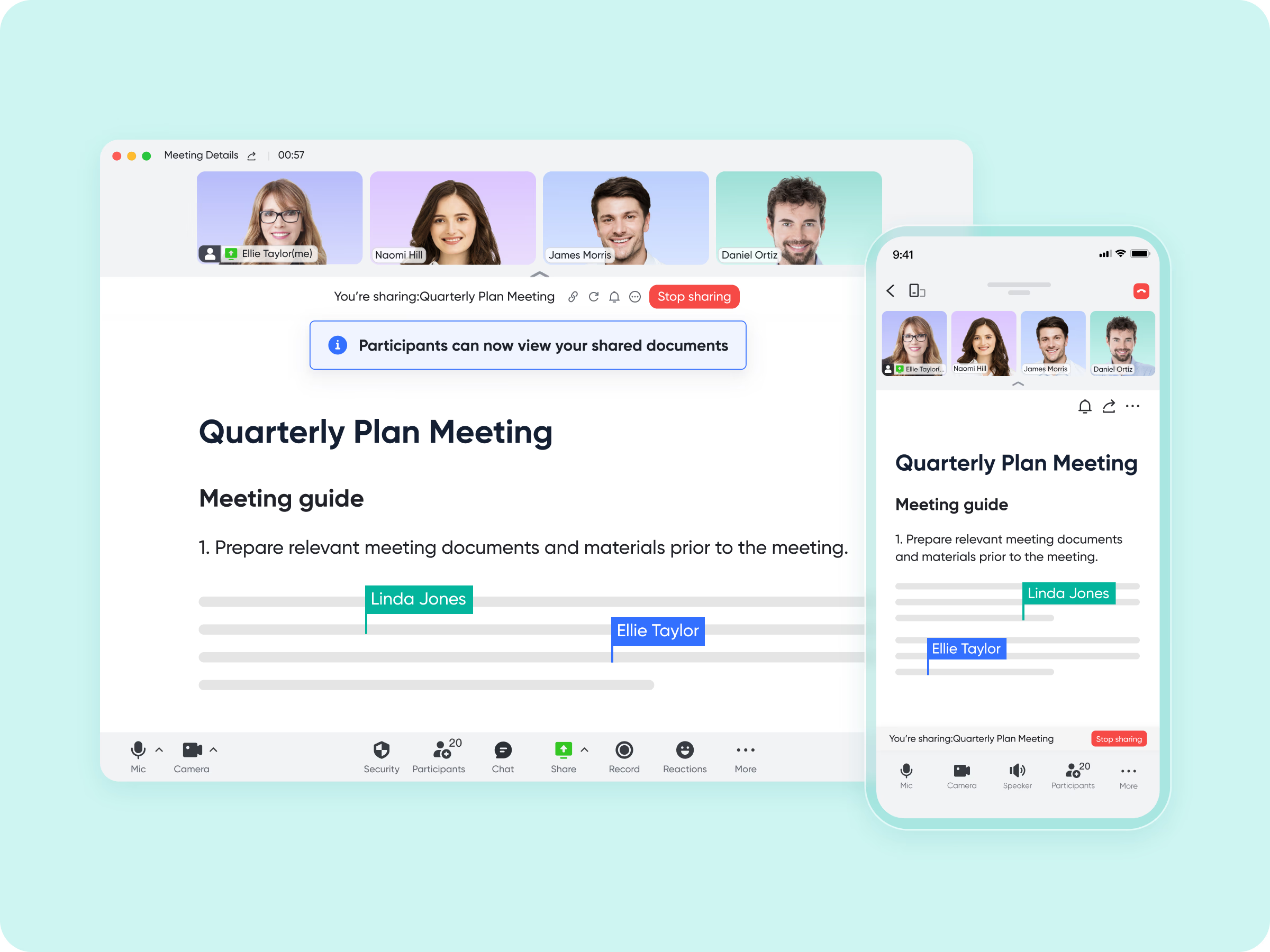 Review performance and learn in Lark Meetings