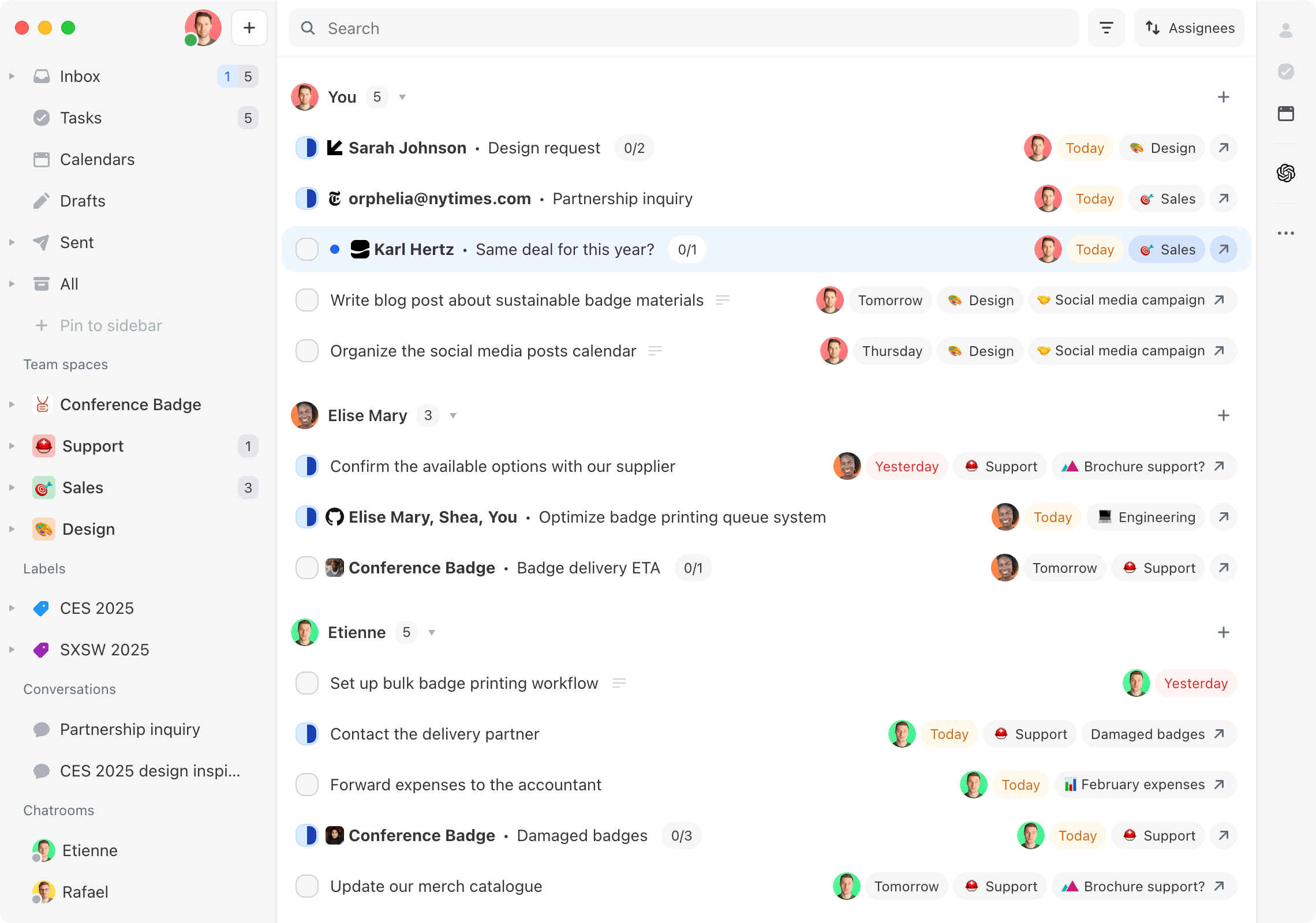 Missive shared inbox and email collaboration tool