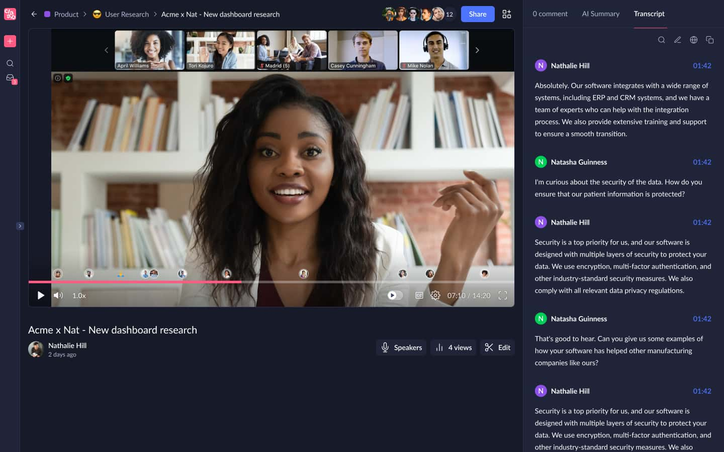 Claap: AI video collaboration and meeting automation platform