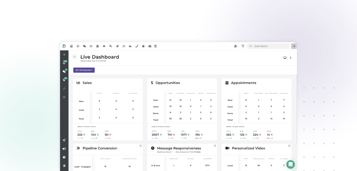 DriveCentric customer engagement–focused CRM