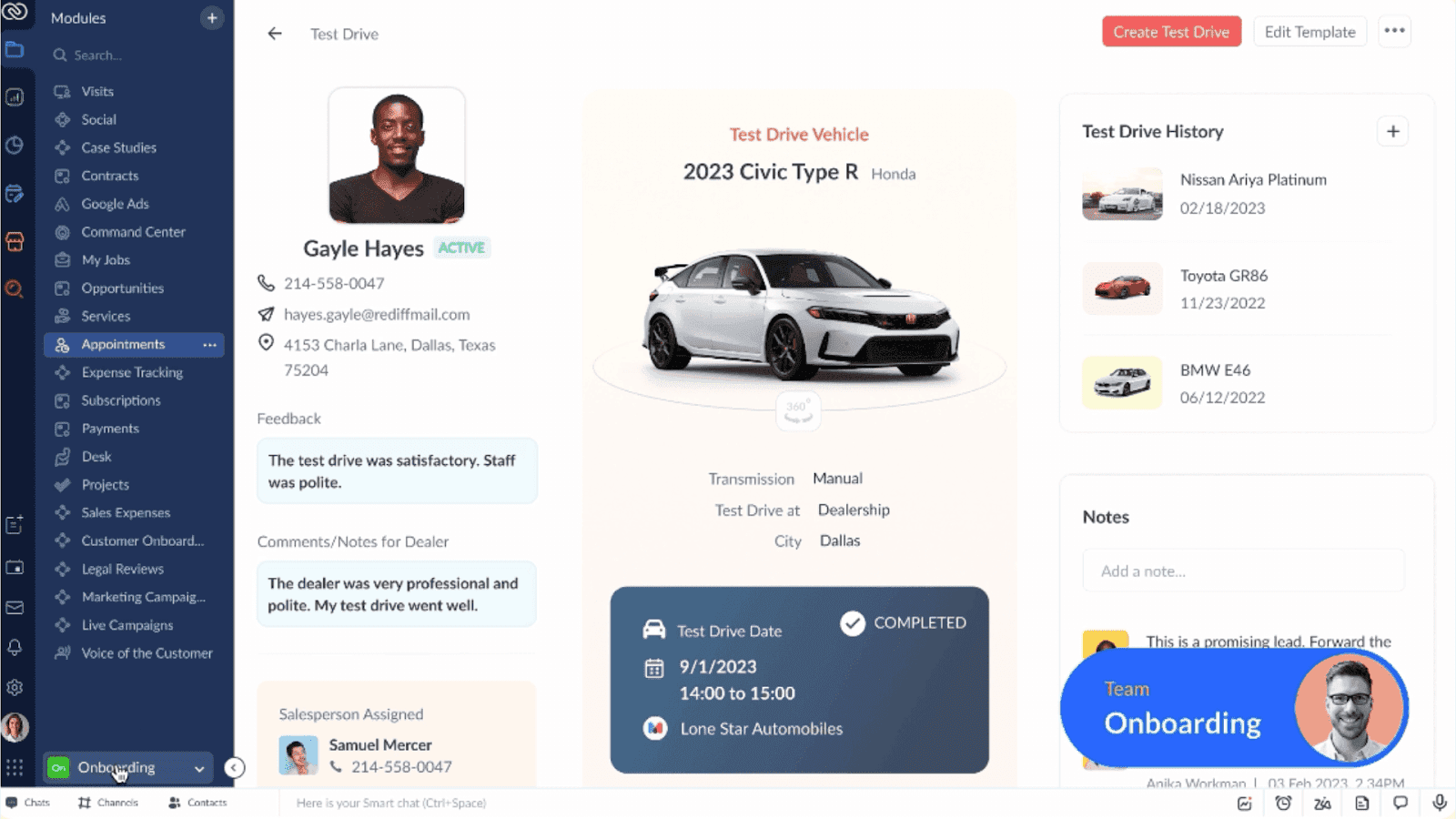 zoho CRM custom crm
