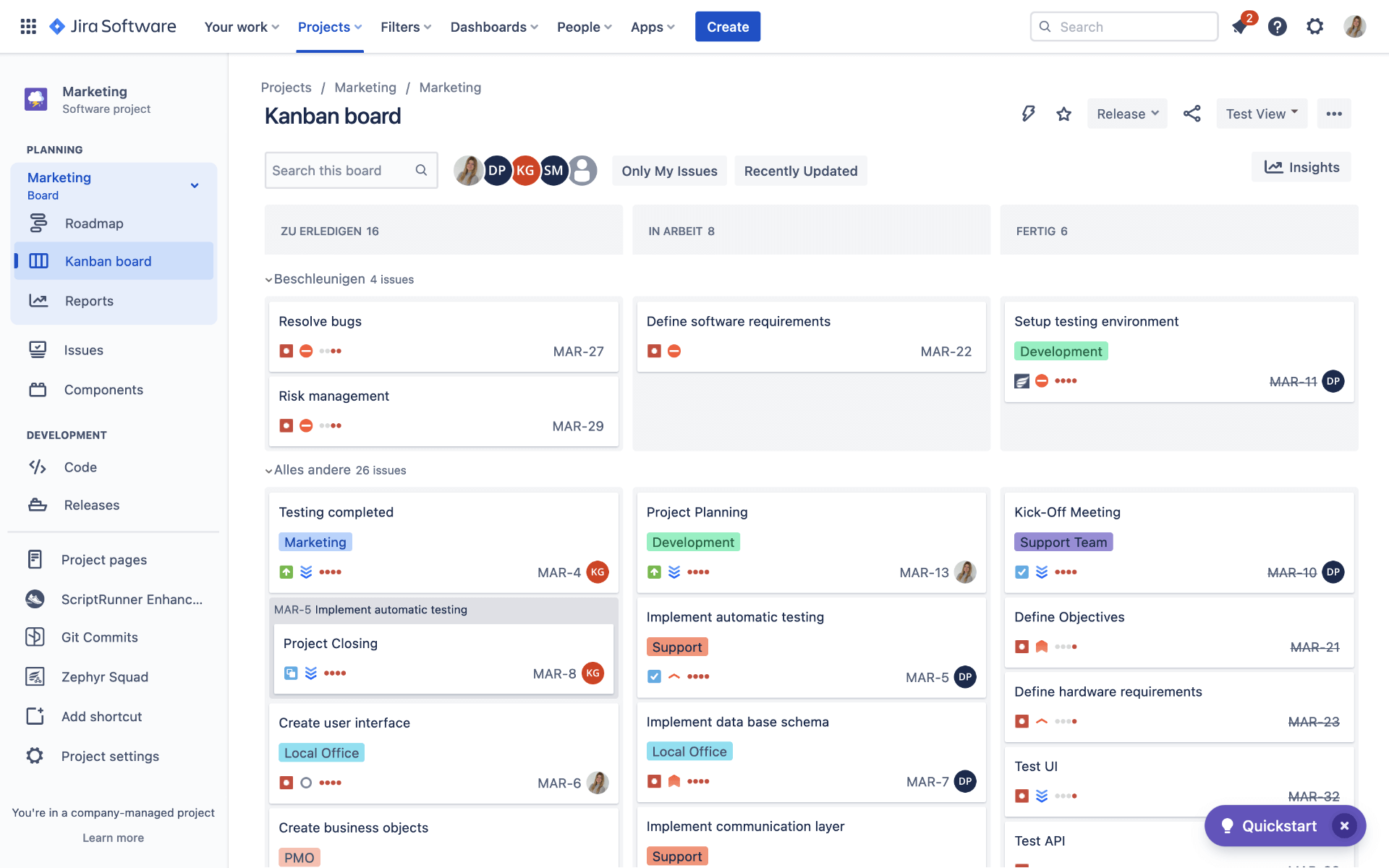 Jira agile project management tool