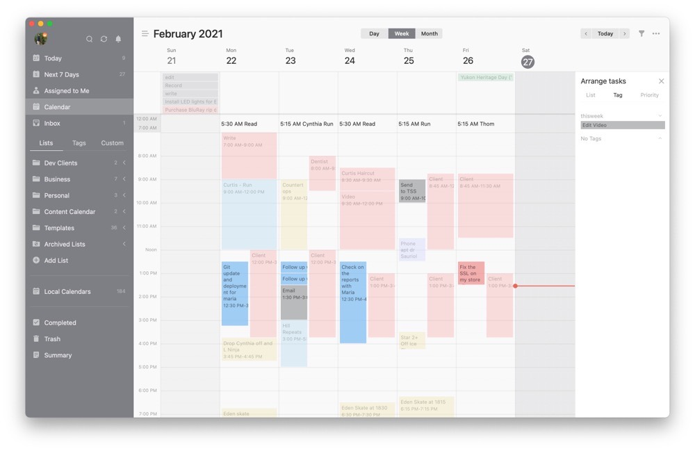 Ticktick time management app