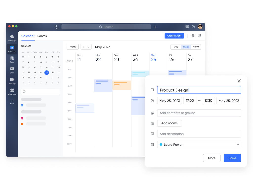 Lark Calendar: Unified scheduling aligned with tasks and data