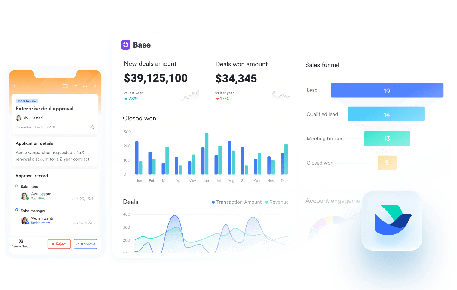 Lark workspace on desktop and mobile