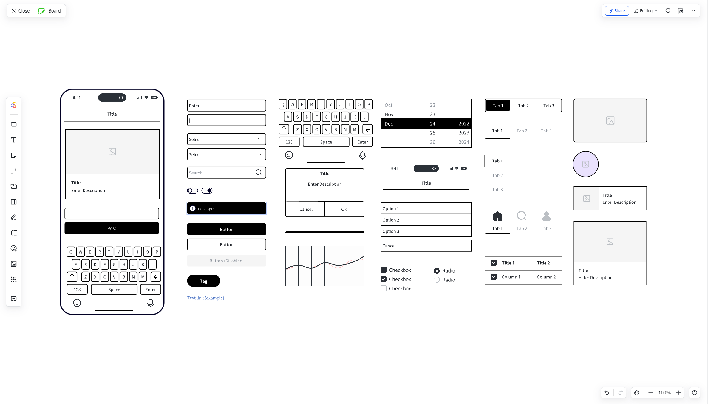 Lark Board for visual collaboration of slide structure