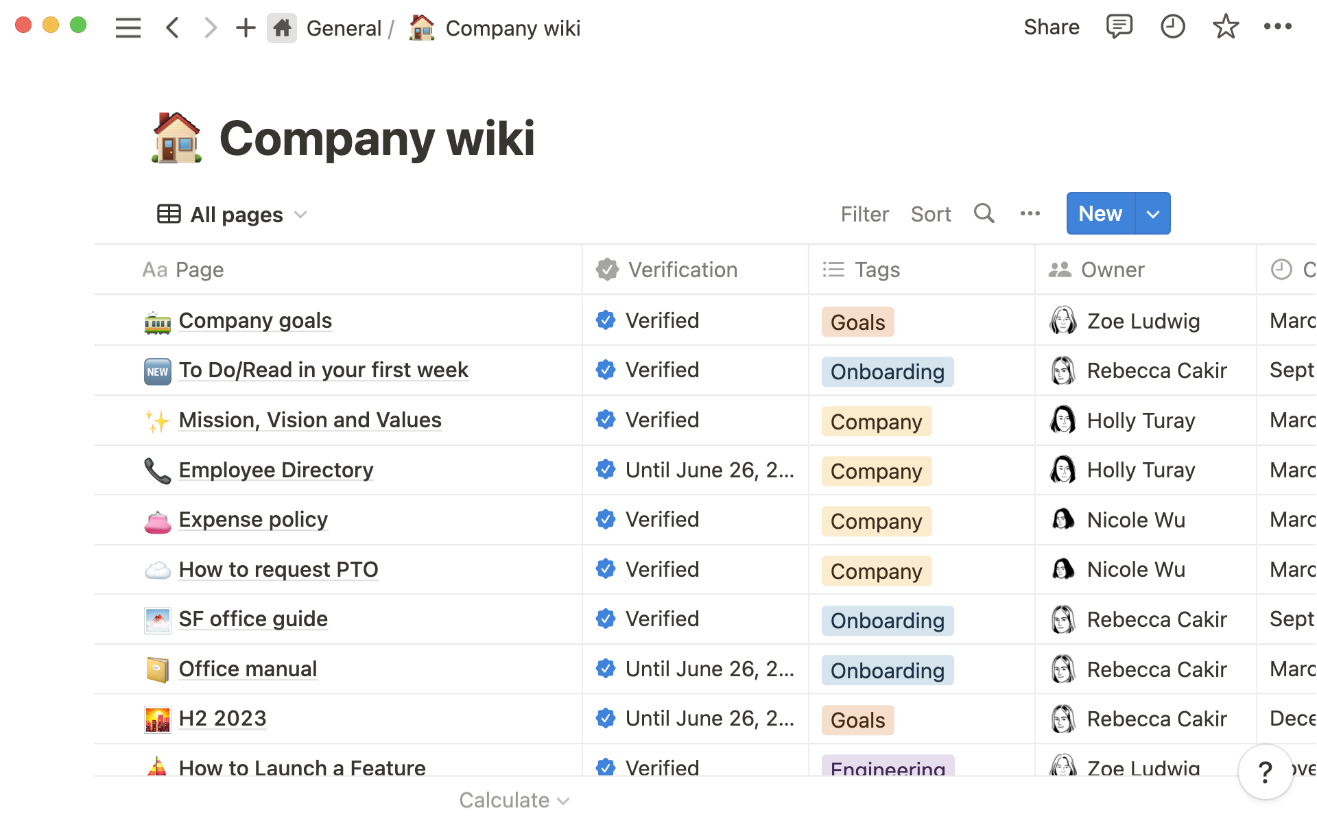 Notion: Wiki-first project planning workspace