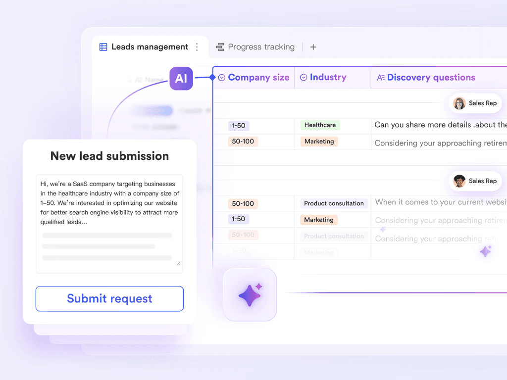Streamlined workflow powered by AI CRM