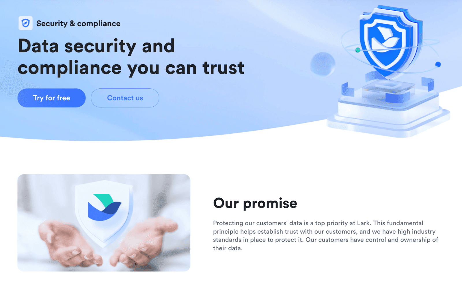 Lark data security measures