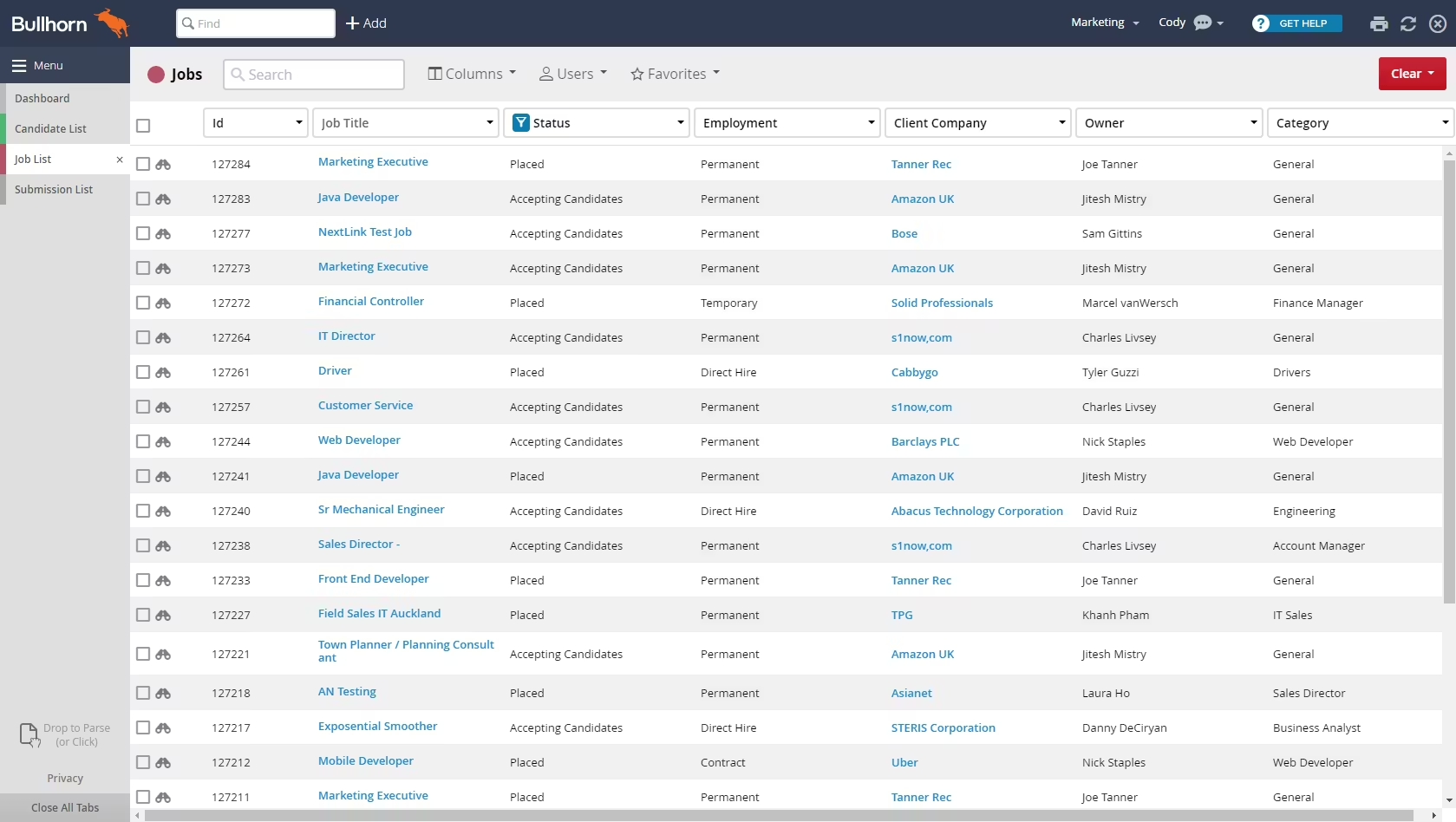 Bullhorn CRM recruiting CRM built specifically for staffing agencies