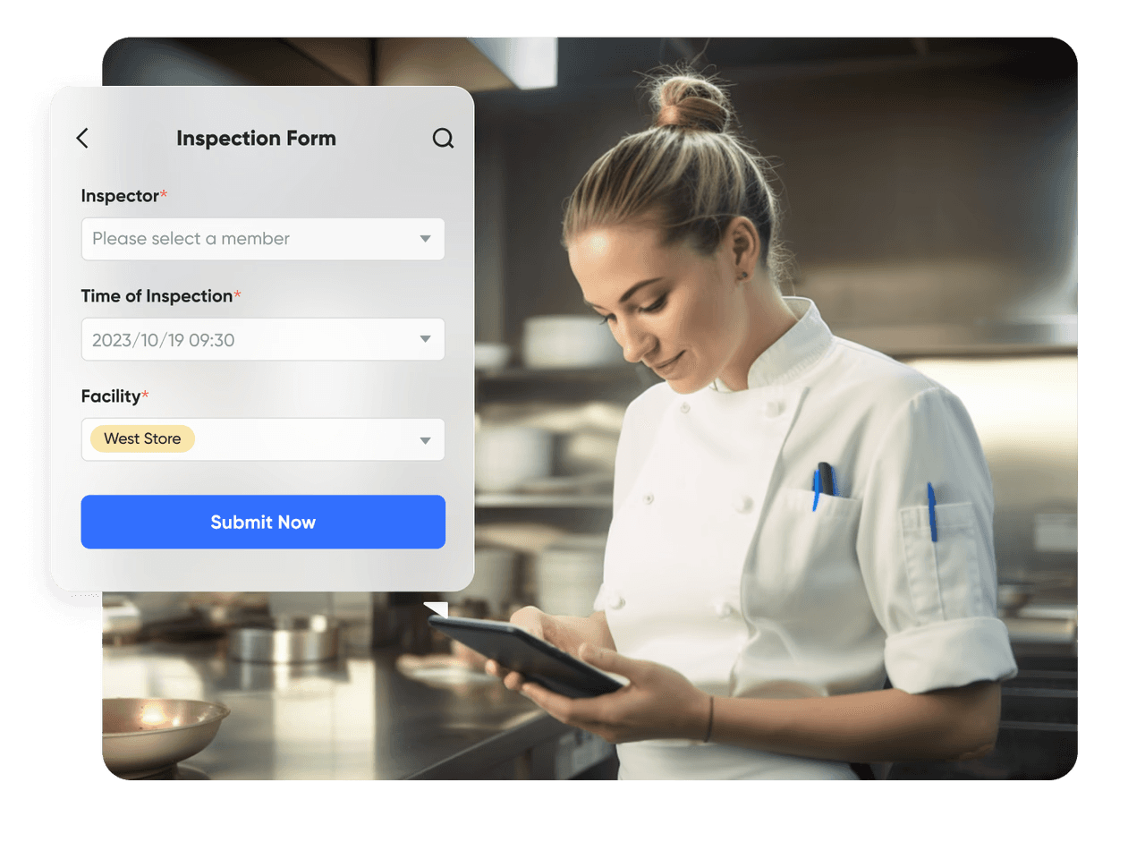 Filling inspection form