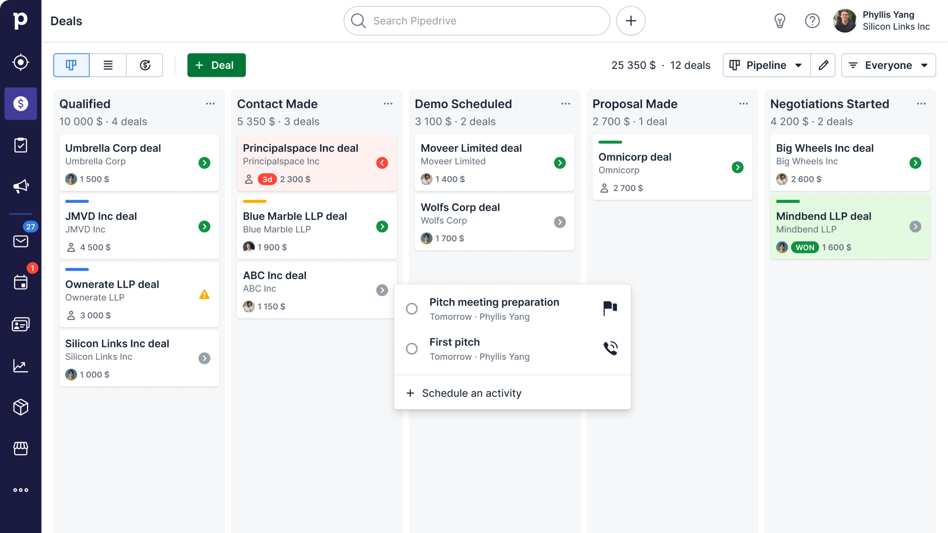Pipedrive for visual sales and territory mapping for SMBs