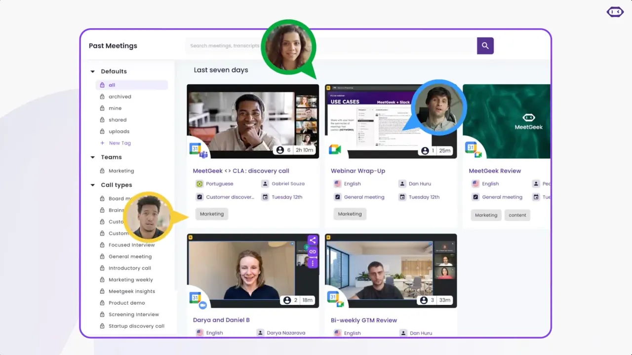 MeetGeek: AI meeting automation assistant for productivity