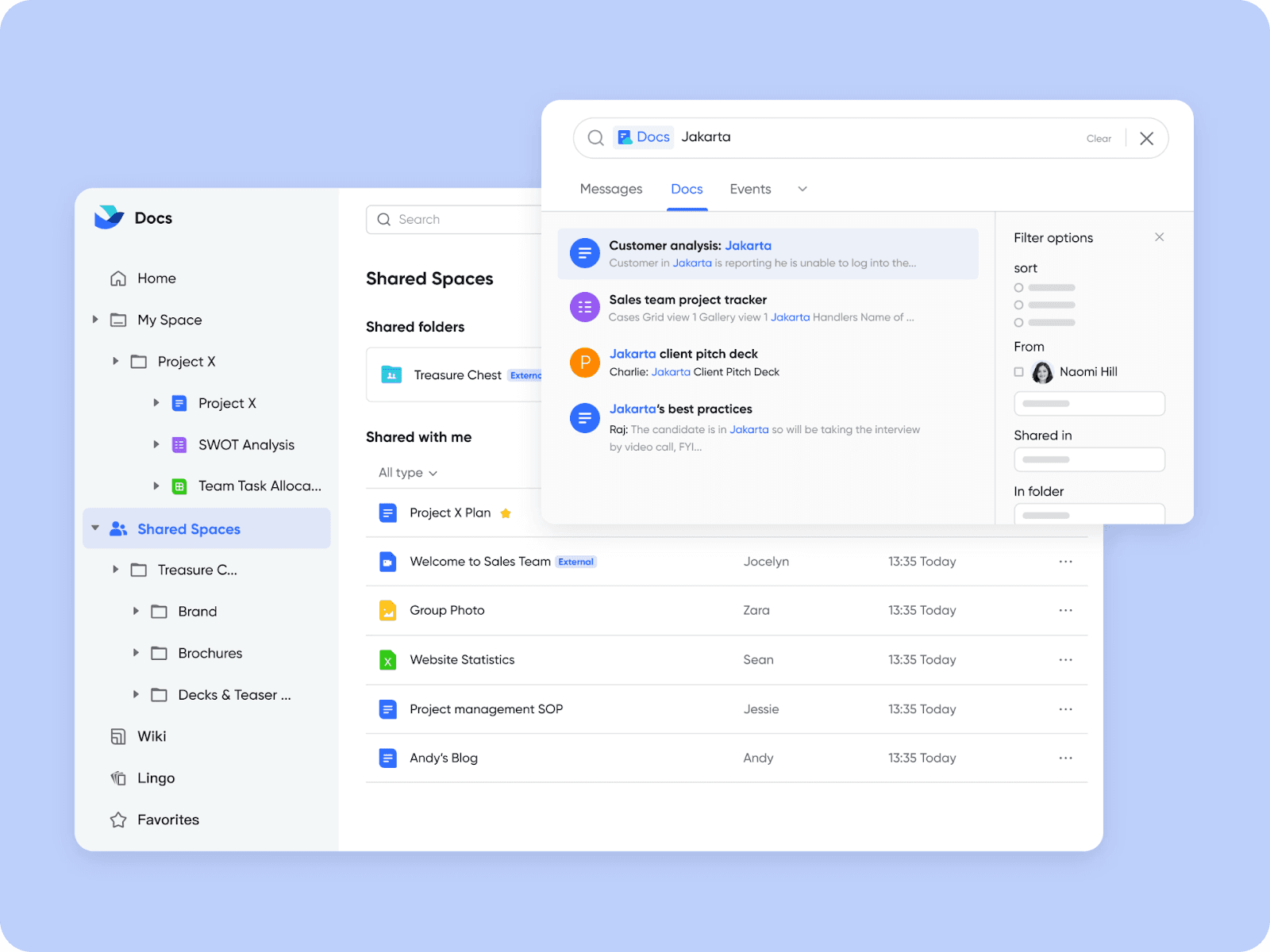 Lark’s file management