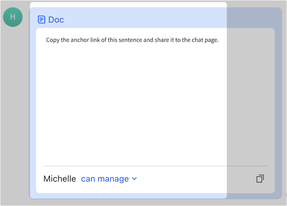 Use anchor links in Docs