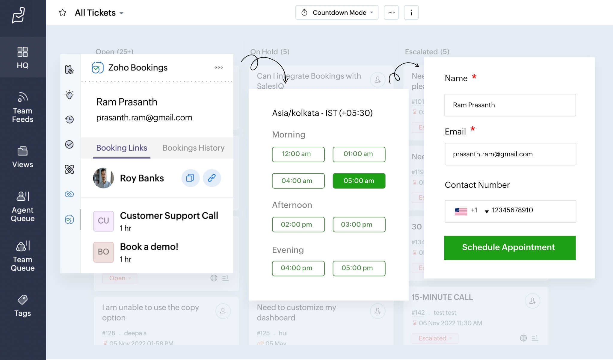 Zoho appointment-scheduling tool