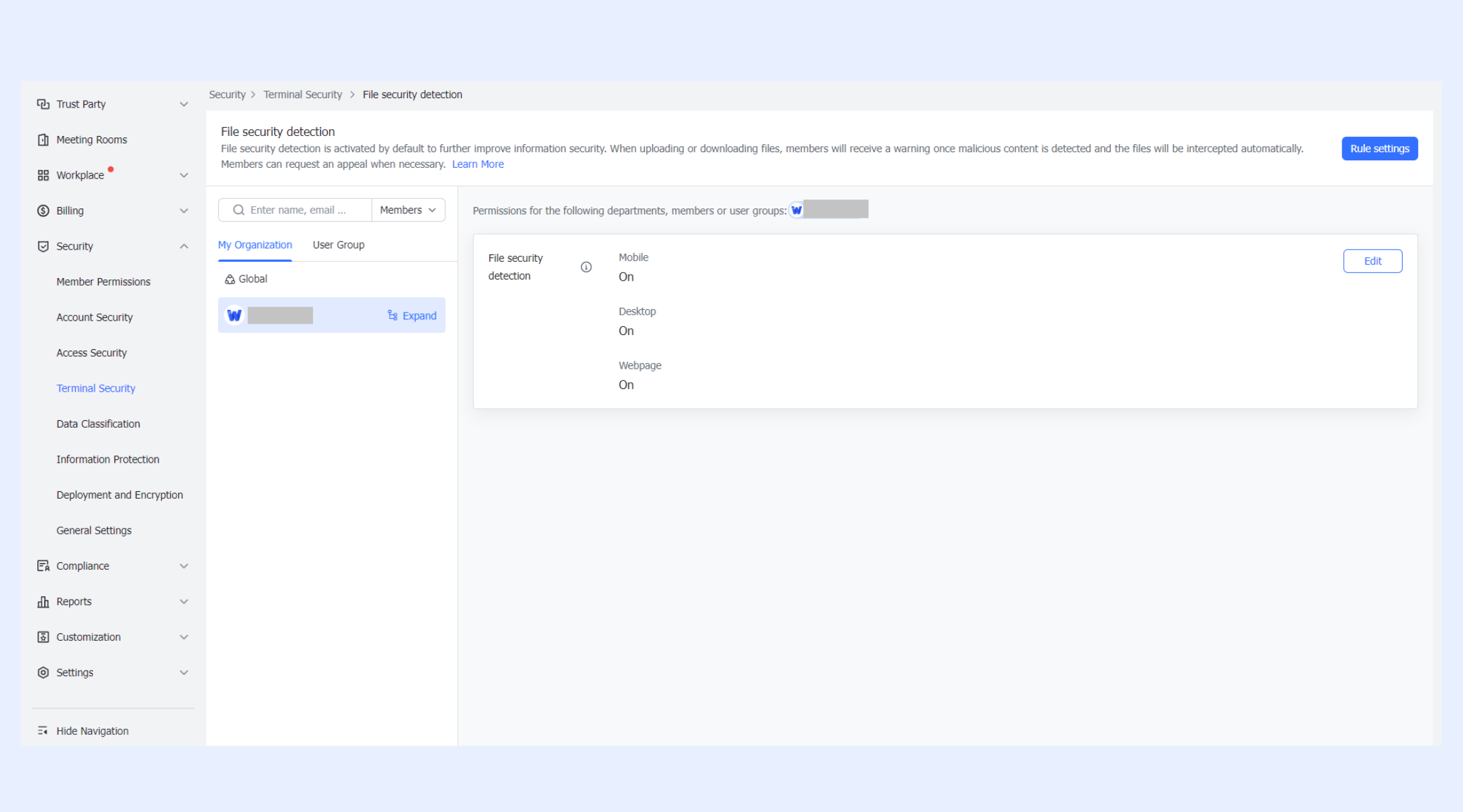 File security detection