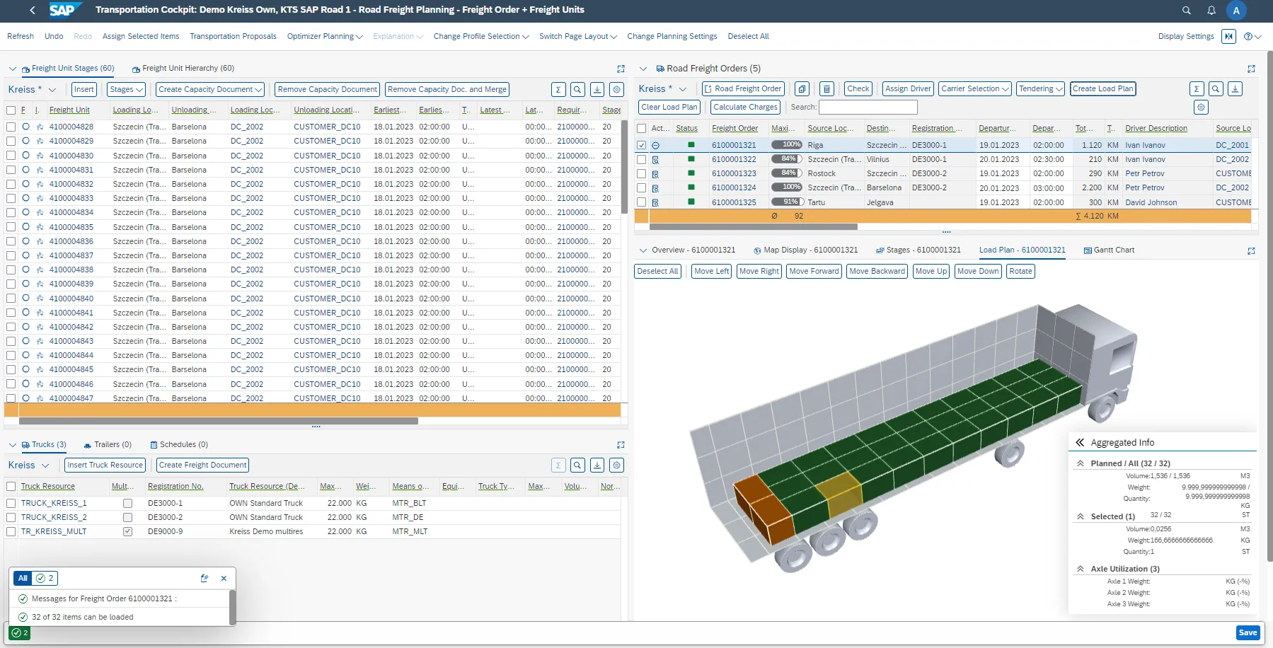 SAP Transportation Management manages domestic and international logistics