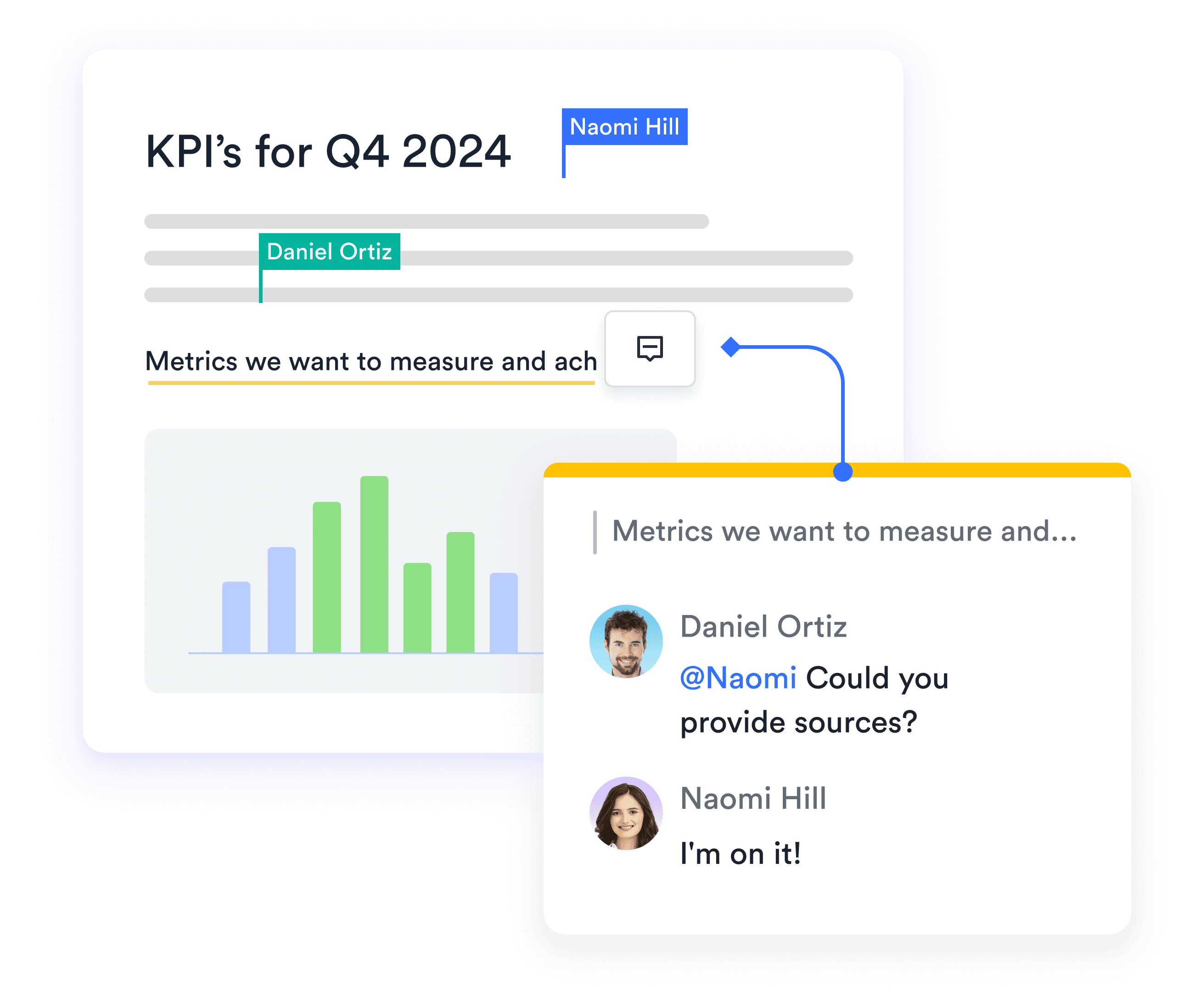 Abstraction of Q4 2024 KPI, metrics to measure and achieve, and comments on those metrics