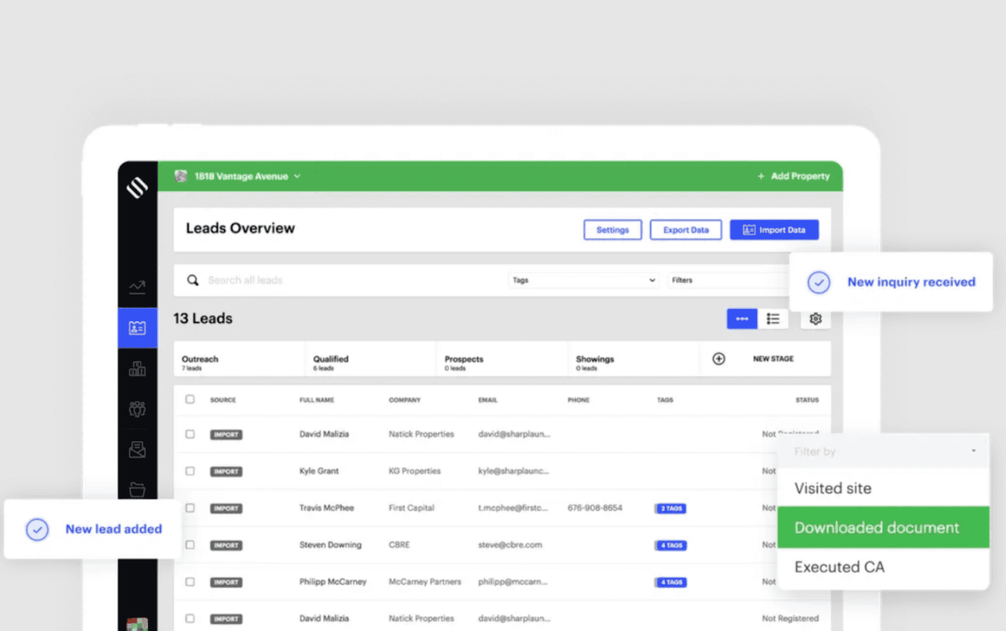 Interface of SharpLaunch