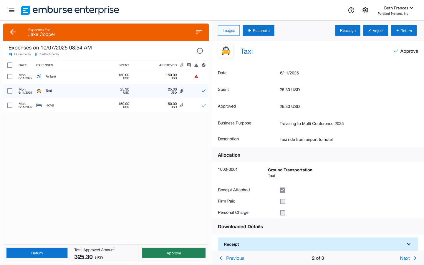 Emburse is an expense automation and financial reporting platform