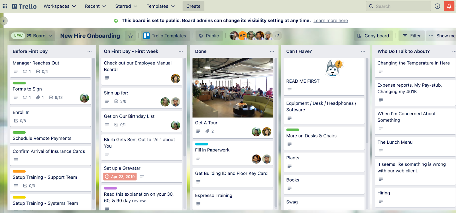 Trello simple workflow software