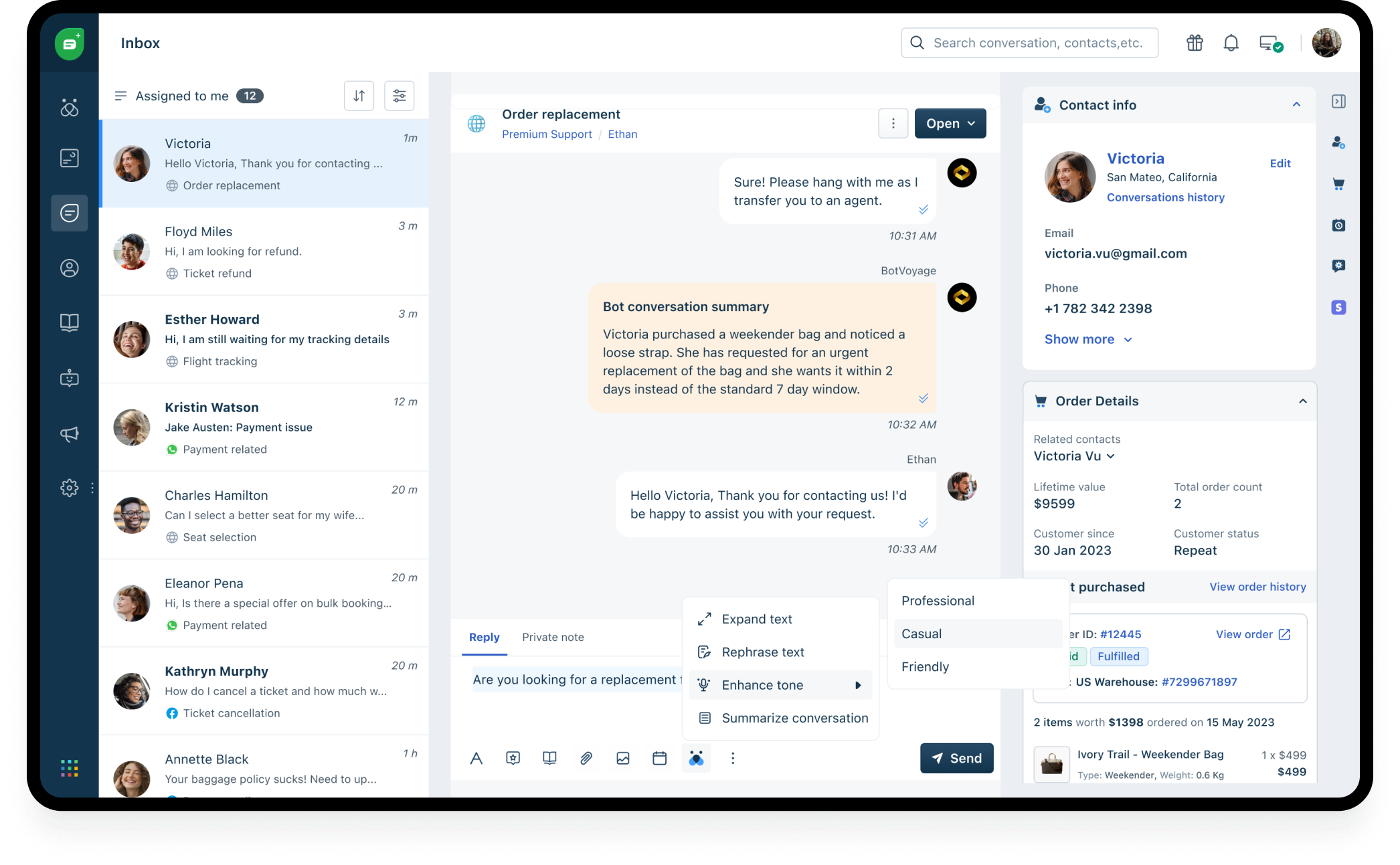 Freshdesk customer support communication software