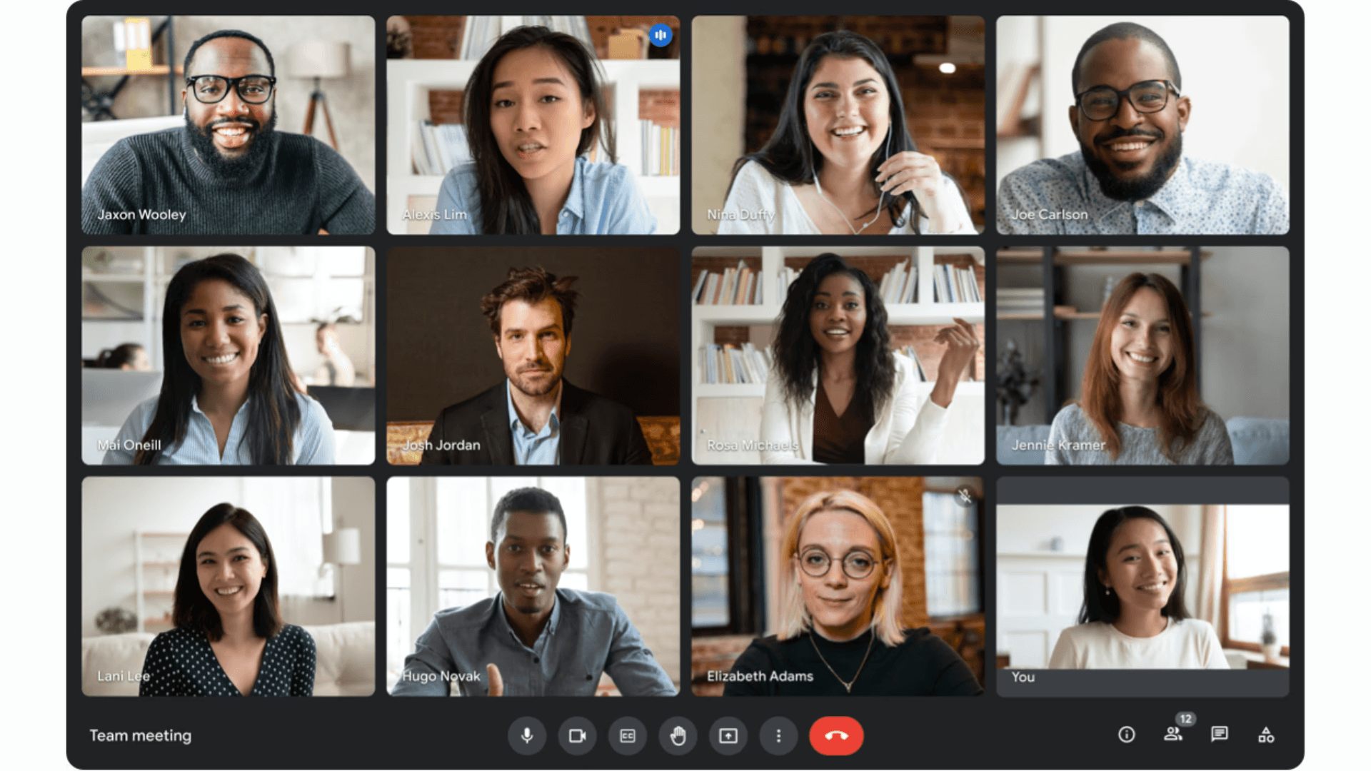 A screenshot of Google Meet 
