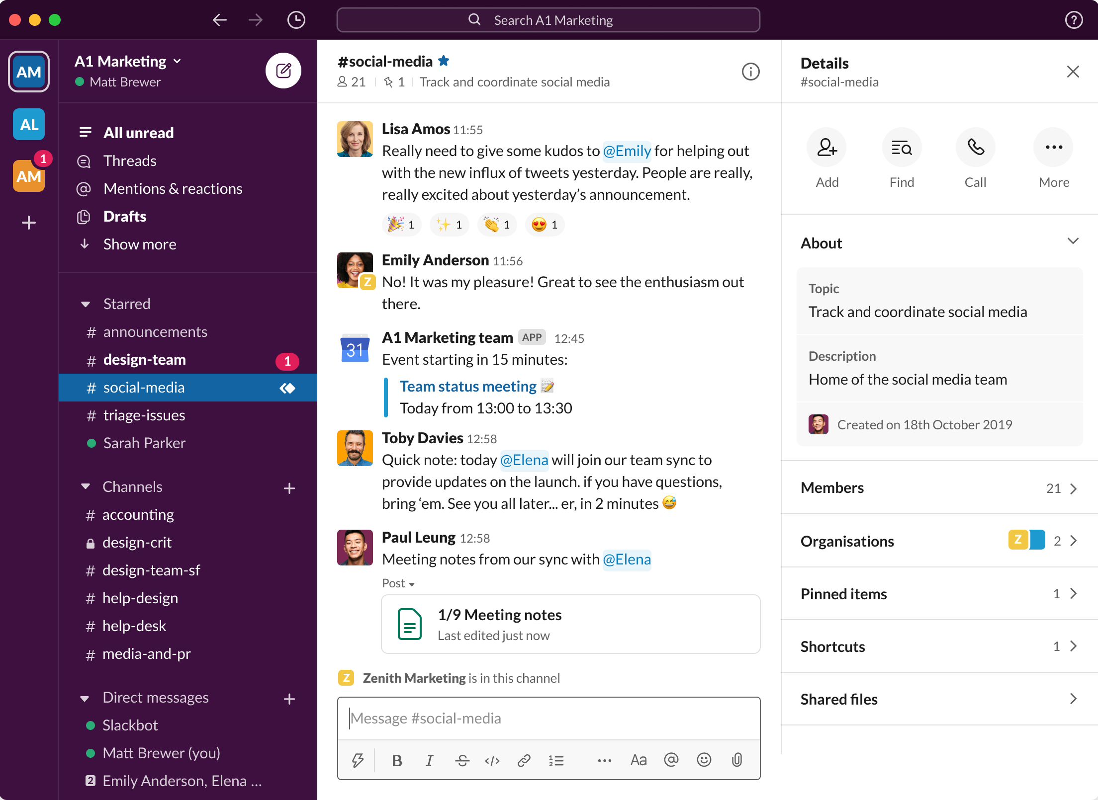 Slack communication platform designed to help teams collaborate
