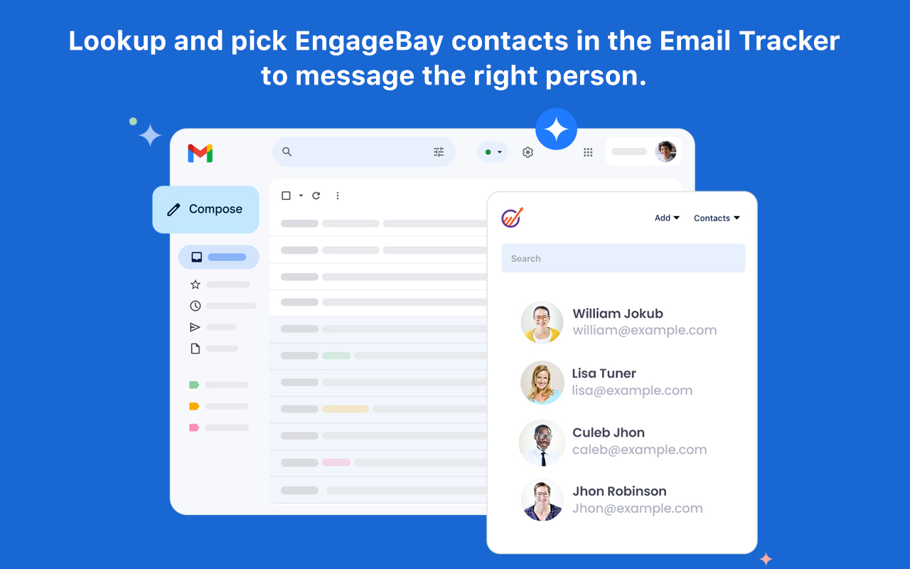 EngageBay CRM integration with Gmail