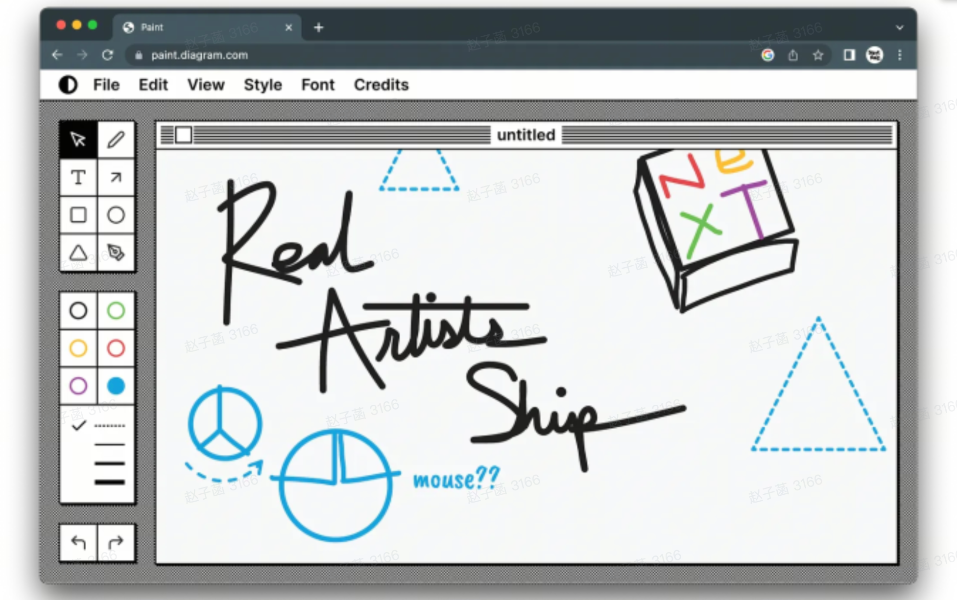 TLDraw whiteboard