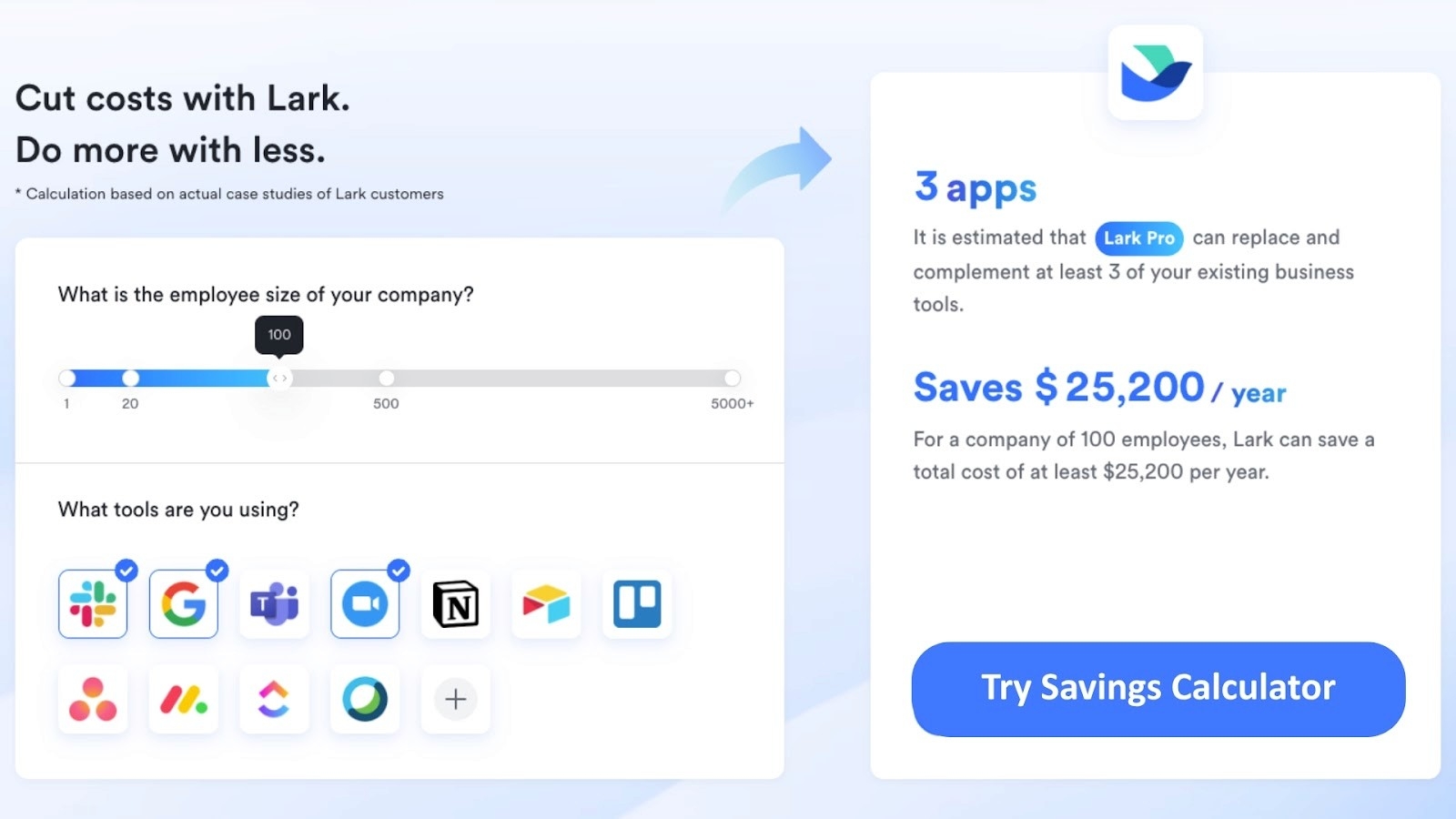 Lark calculator