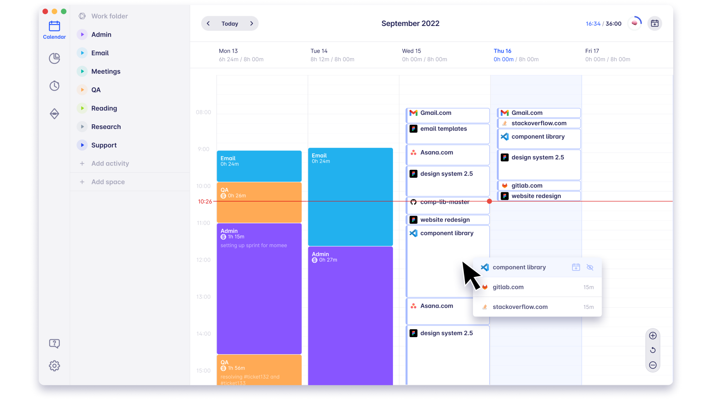 Early automated time tracking